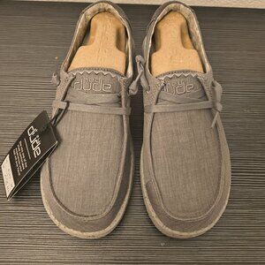 NIB  Hey Dude Wendy Grey Slip Ons  6W